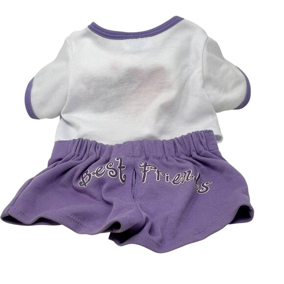 BUILD A BEAR Lot Purple Clothing Pieces Best Friends BFF Tie-Dye Skater Hoodie - Picture 12 of 12